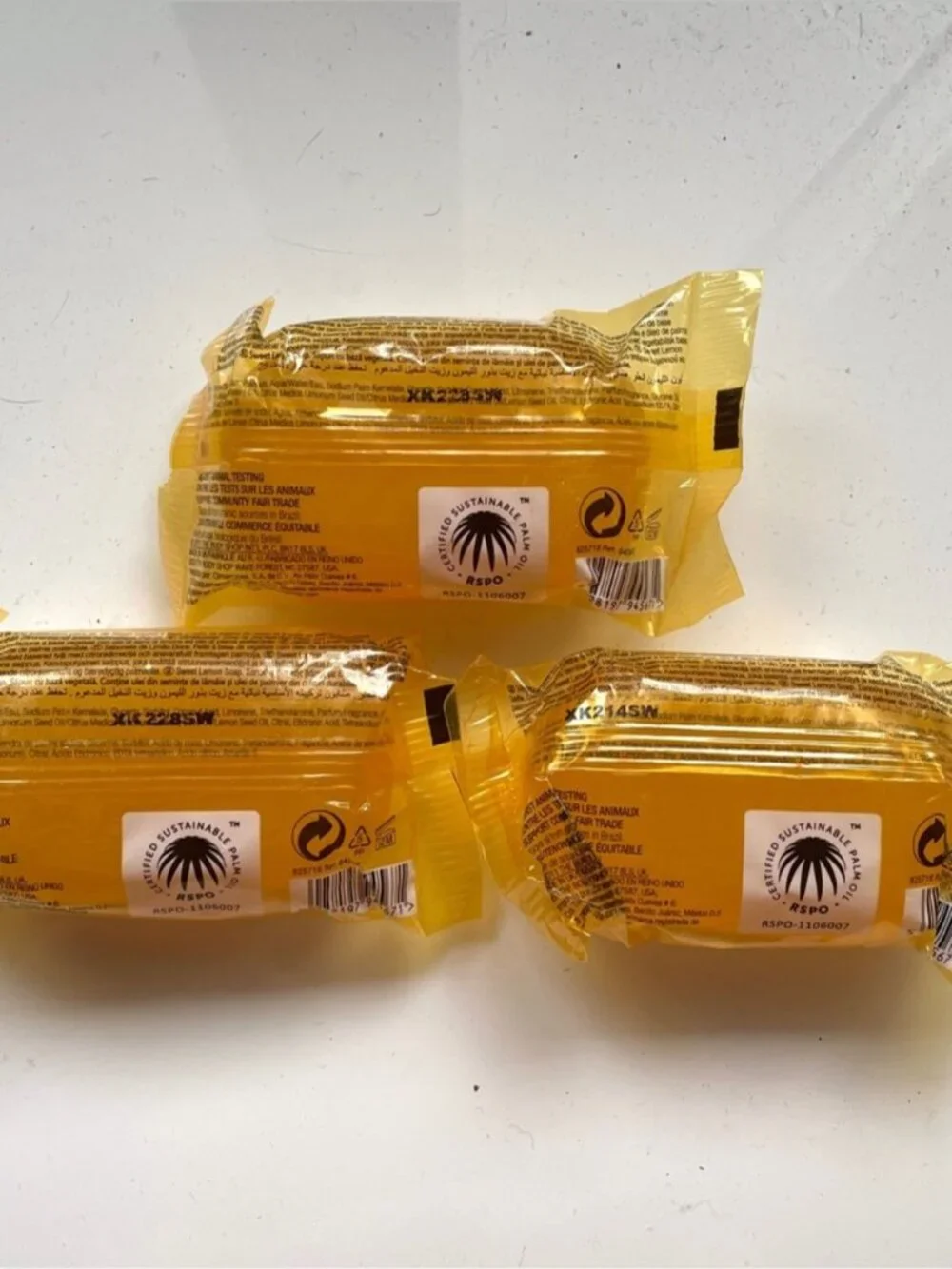 The Body Shop Sweet Lemon Glycerin Soap - 3 bars x 100g, BNIP